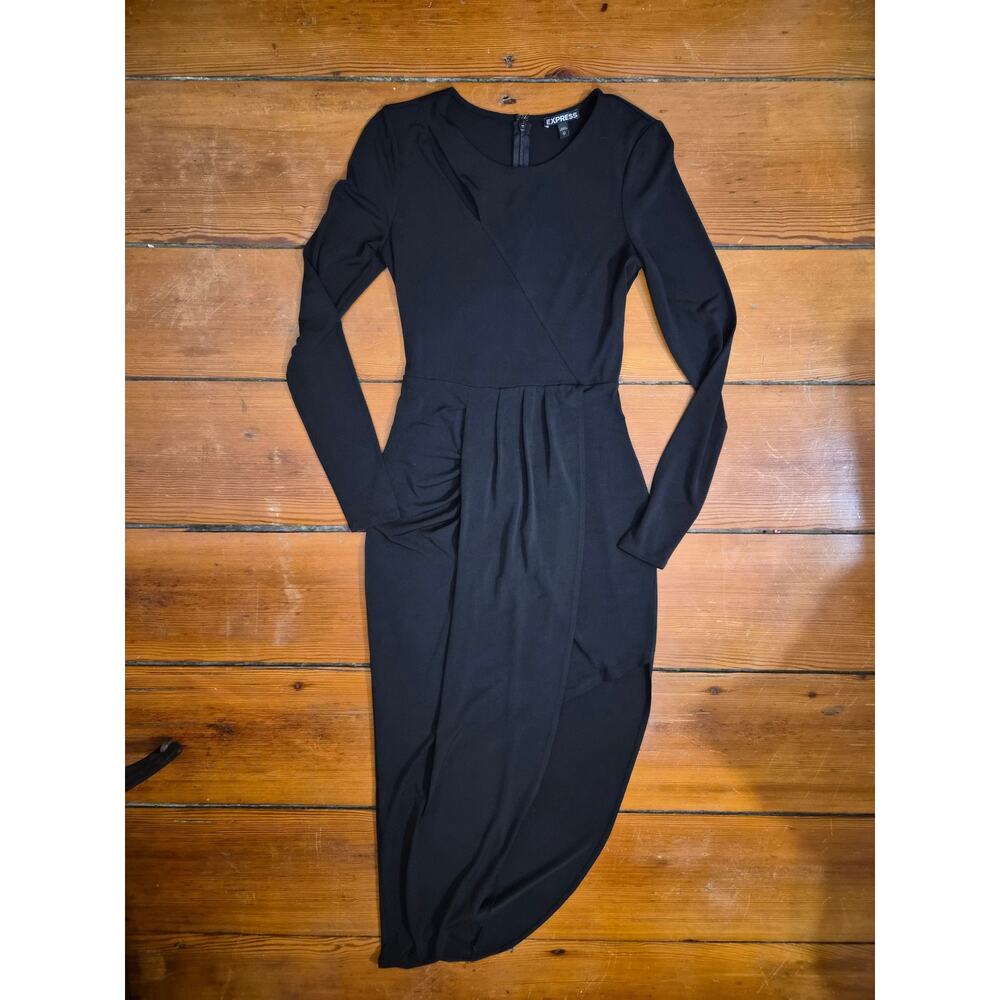 express black asymmetrical dress size xs
